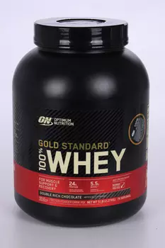 Протеин Optimum Nutrition Gold Standard 100% Whey 5 lb двойной богатый шоколад, 2,27 кг