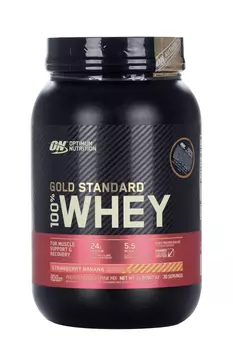 Протеин Optimum Nutrition Gold Standard 100% Whey 2 lb клубника/банан, 907 г