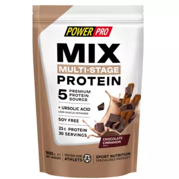 Протеин POWER PRO MULTI-STAGE MIX со вкусом шоколадный циннамон, 900 г, (4670019900163)