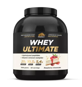 Протеин Prime Kraft Whey Ultimate со вкусом Малиновый чизкейк, 1 800 г