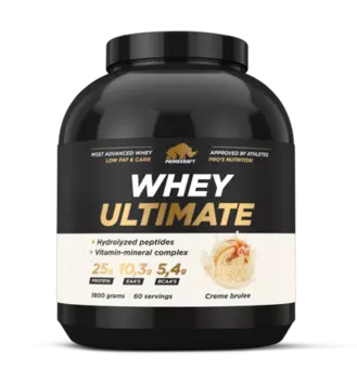 Протеин Prime Kraft Whey Ultimate со вкусом Крем-брюле, 1 800 г