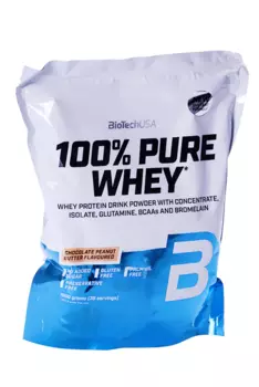 Протеин сыворот BioTechUSA 100% Pure Whey шоколад-арахис масло, 1 000 г