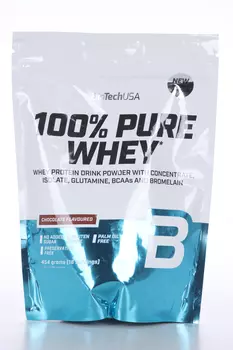 Протеин сывороточный BioTechUSA 100% Pure Whey шоколад, 454 г