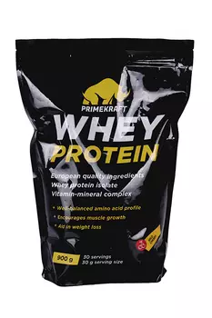 Протеин сывороточный Prime Kraft Whey Protein с вит и минер дикая вишня, 900 г
