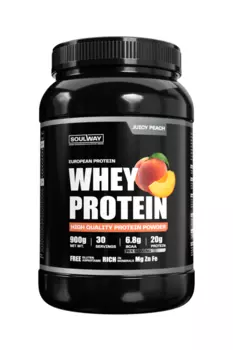 Протеин сывороточный Soul Way со вкусом сочный персик 900 гр 30 порций