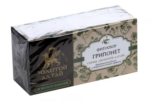Противогриппозный сбор Золотой Алтай, 1,5 г, 20 шт