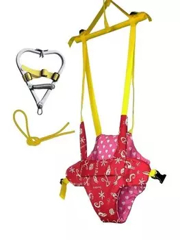 Прыгунки Спортбэби вип с зацепом красный