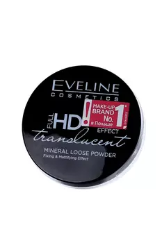 Пудра EVELINE matt my day loose powder матирующая д/фиксации макияжа оттенка translucent 6 г