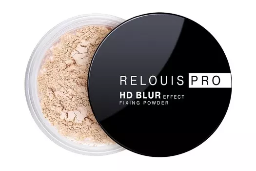 Пудра фиксирующая с эффектом блюра PRO HD blur effect fixing powder RELOUIS тон:01 10 г