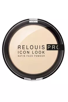 Пудра компактная PRO IconLookSatinFacePowder RELOUIS т.00 светлый бежевый 9 г