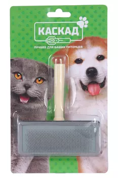 Пуходерка деревянная ручка без шариков L