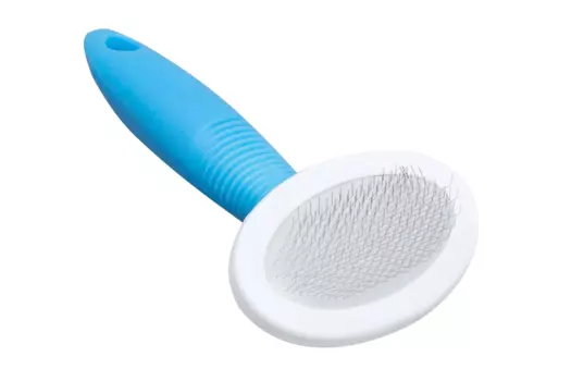 Пуходерка округлая без капель, 9,5 х 17 см