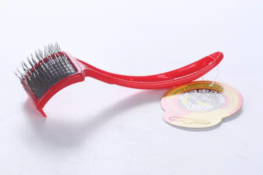 Пуходерка ВАКА пластмассовая д/кошек и собак щетка малая жесткая с каплями (92862)