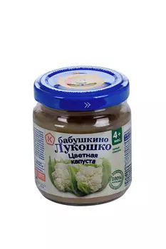 Пюре Бабушкино Лукошко из цветной капусты, 100 г