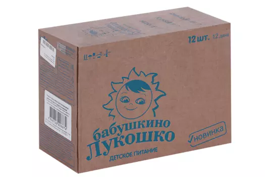 Пюре Бабушкино Лукошко из груш и яблок (с 5 мес), 90 г, 12 шт, пауч