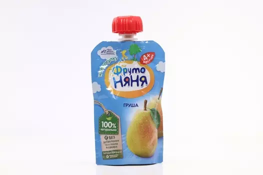 Пюре Фрутоняня груша (с 4 мес), 90 г, 12 шт