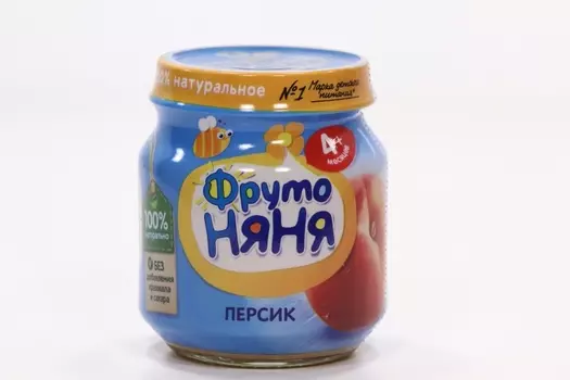 Пюре Фрутоняня персик (с 4 мес), 100 г