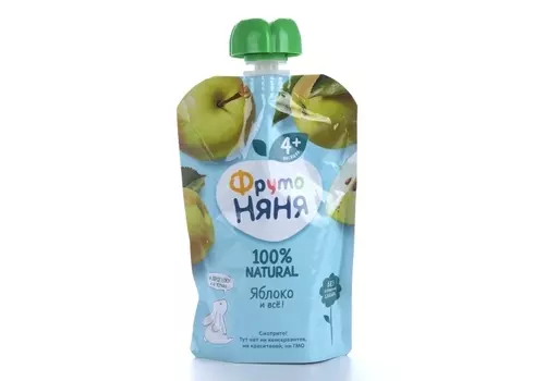 Пюре Фрутоняня яблоко (с 4 мес), 90 г