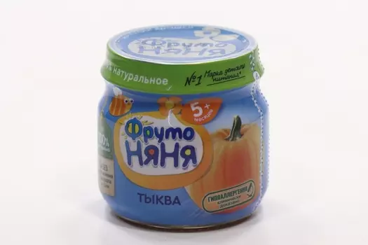 Пюре Фрутоняня тыква (с 5 мес), 80 г, 12 шт
