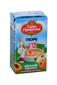 Пюре Сады Придонья ябл/абрикос (с 5 мес), 125 г