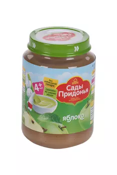 Пюре Сады Придонья яблоко (с 4 мес), 170 г