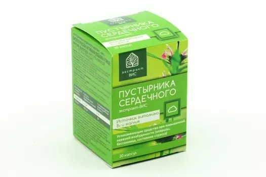 Пустырника экстракт Вис 0,4 г, 30 шт, капсулы
