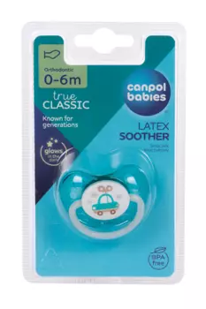 Пустышка Канпол латекс анатомич бирюз (0-6 мес), (23/259)