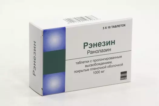 Рэнезин 1000 мг, 30 шт, таблетки с пролонгированным высвобождением покрытые пленочной оболочкой
