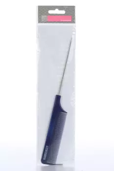 Расческа 22 см Dewal Beauty с металлическим хвостиком синяя DBS6105