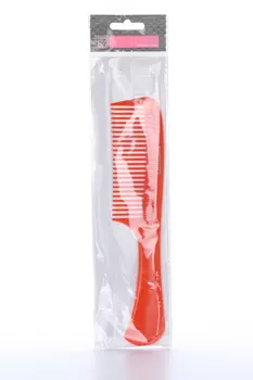 Расческа 22 см Dewal Beauty с ручкой оранжевая DBO6810