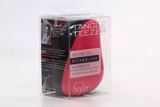 Расческа д/волос Tangle Teezer Compact Styler Pink Sizzle черная/розовая