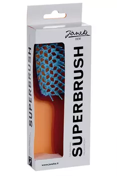 Расческа Janeke д/волос туннельная розовая/голубая