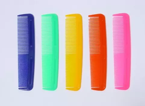 Расческа комбинированная 12,5х3 см цвет МИКС