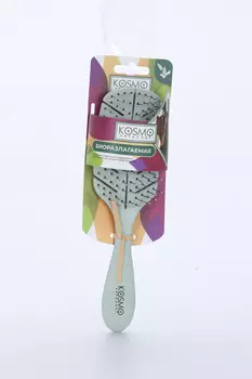 Расческа Kosmoshtuchki лепестковая малая БИО 5438-M2 зеленая