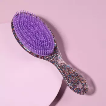 Расческа массажная 5,5х17,5 см цвет МИКС