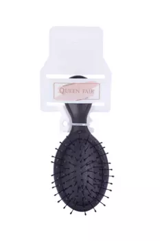 Расческа-мини Queen fair массажная цвет черный