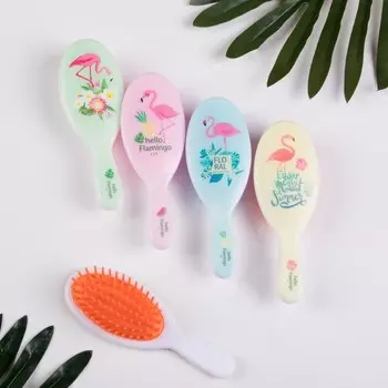 Расческа Queen fair массажная 4,5х13 см цвет МИКС