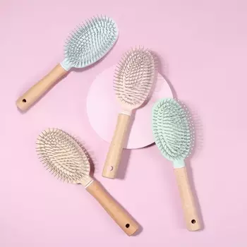 Расческа Queen fair массажная 7х24 см цвет МИКС