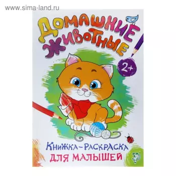 Раскраска БУКВА-ЛЕНД д/малышей Домашние животные, формат А4, 16 стр