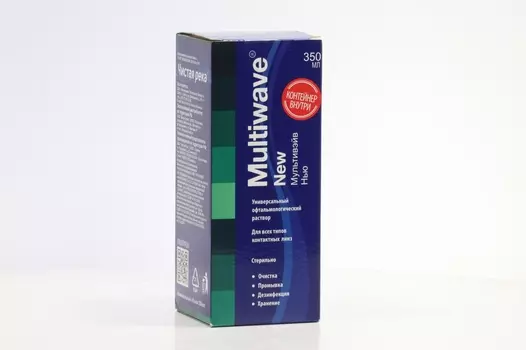 Раствор д/линз Мультивейв Нью, 350 мл, + контейнер