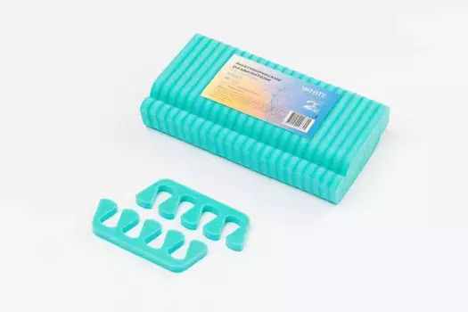 Разделители для пальцев ног анатомические пенополиэтилен MINT бирюзовые 50 шт