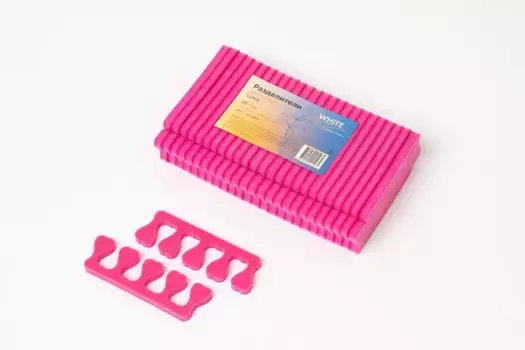 Разделители для пальцев ног White Line пенополиэтилен LOVE розовые 50 шт