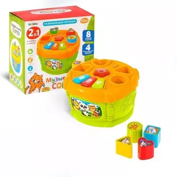 Развивающая игрушка "Музыкальный сортер" звук, цвет МИКС