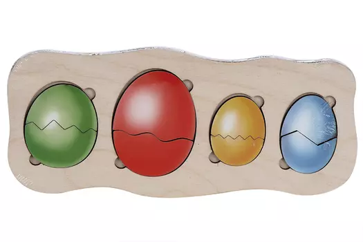 Развивающий пазл «Цыплята-ребята», рисунок наклеен