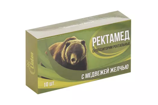 РектаМед свечи с медвежьей желчью, 10 шт, суппозитории ректальные