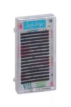 Ресницы Lash&Go д/наращивания C/0.10/9 mm 16 линий черные