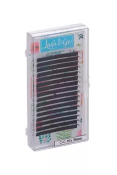 Ресницы Lash&Go д/наращивания C/0.10/10 mm 16 линий черные