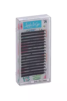 Ресницы Lash&Go д/наращивания D/0.10/13 mm 16 линий черные