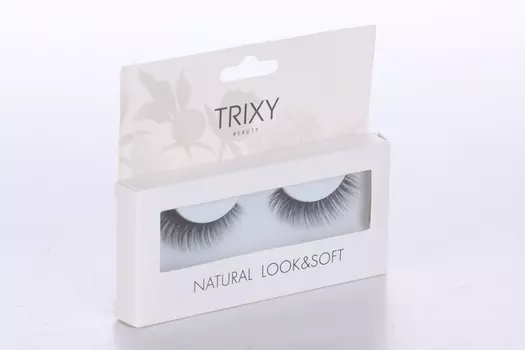 Ресницы накладные TRIXY BEAUTY NATURAL LOOK&SOFT с клеем 1 мл в составе (716)