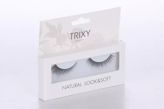 Ресницы накладные TRIXY BEAUTY NATURAL LOOK&SOFT с клеем 1 мл в составе (719)